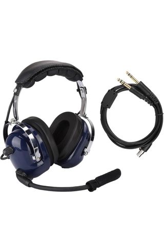 Cascos de piloto azules