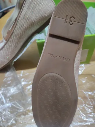 Manoletinas Unisa Bailarinas Rosadas Brillantes