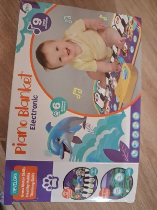 Alfombra Piano Musical Animales Niños con caja