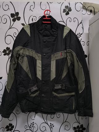 Chaqueta Moto MOTO 1ST Negra y Verde