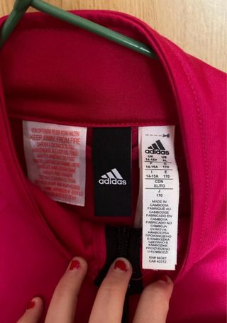 Chaqueta deportiva Adidas rosa