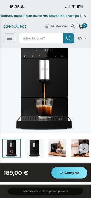 Macchina da caffè Cecotec Cremaet Compact