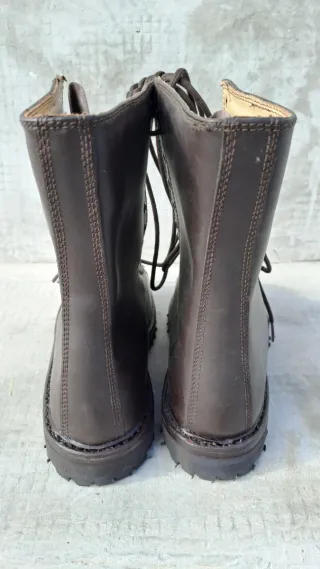 Anfibi Scarponi Militari Pelle Marrone Tg 39