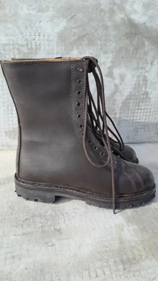 Anfibi Scarponi Militari Pelle Marrone Tg 39