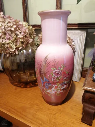 Jarrón Vintage Cerámica Multicolor