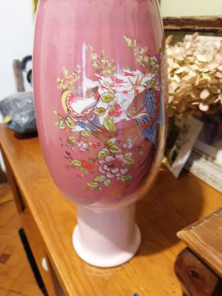 Jarrón Vintage Cerámica Multicolor