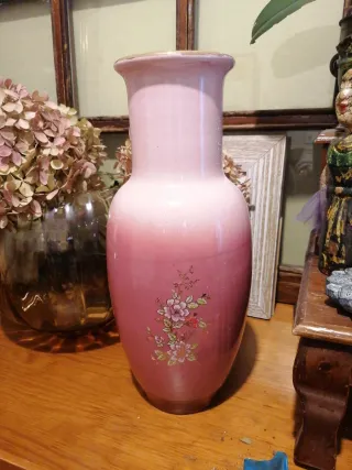 Jarrón Vintage Cerámica Multicolor