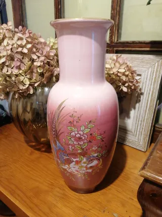 Jarrón Vintage Cerámica Multicolor