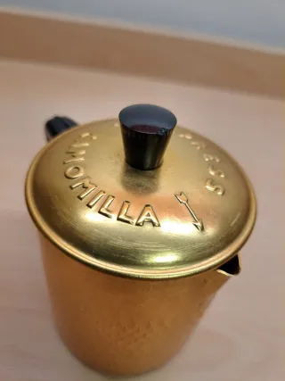 Tisaniera vintage Camomilla Express in alluminio