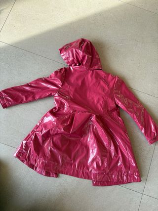 Chaqueta impermeable niña rosa