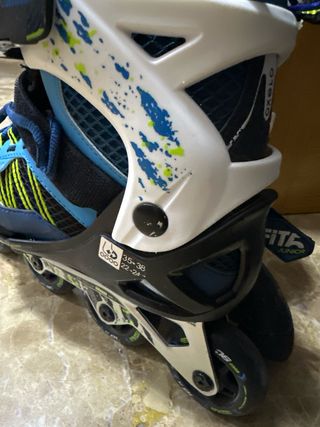 Patines en línea Oxelo azules y negros