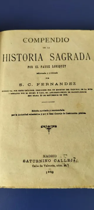 Historia Sagrada del Padre Loriquet