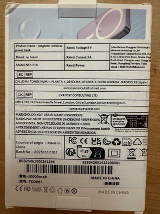 Batería Externa Portátil 10000mAh