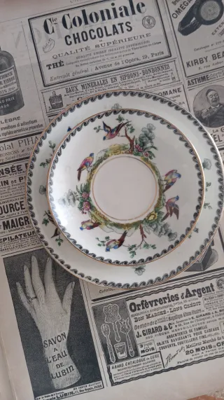 Tazza piatto e piattino in porcellana inglese