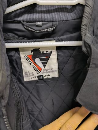 Chaqueta de moto negra