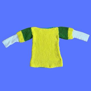 Jersey Crochet Texturizado Colorblock