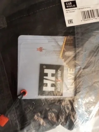 Pantalón Trabajo Helly Hansen Negro Nuevo
