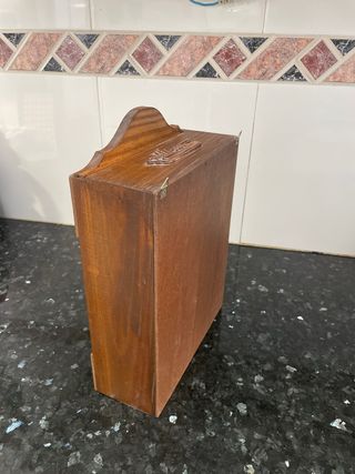 Vitrina madera y plata 925
