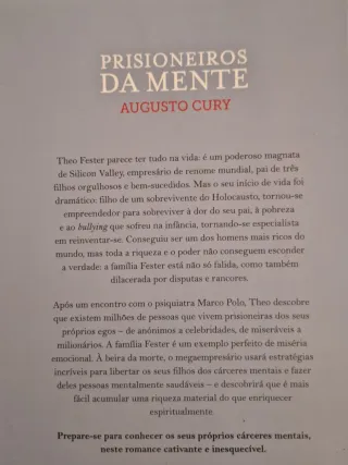 Livro Prisioneiros Da Mente - Augusto Cury