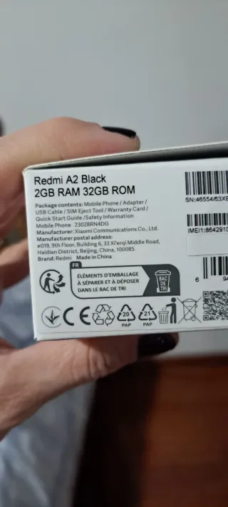 Móvil Xiaomi Redmi A2 Negro
