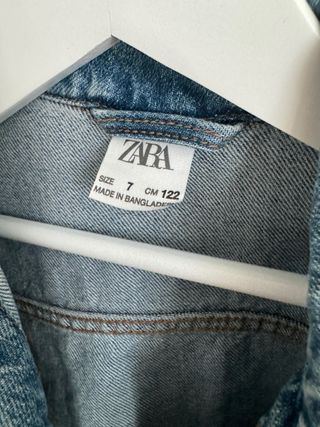 Chaqueta vaquera infantil azul 6-7 años