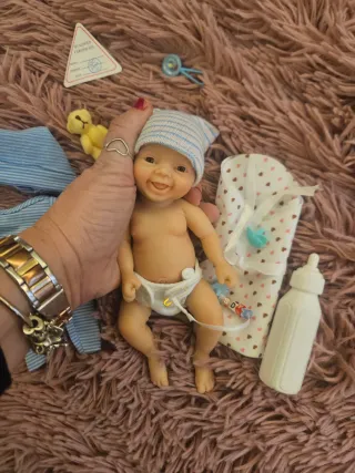 Muñeca Reborn Silicona Mini Bebé