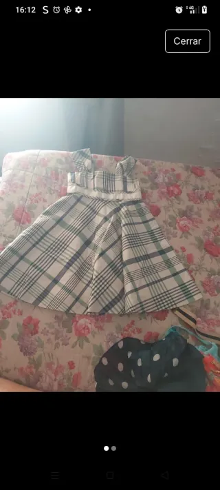 Disfraz infantil azul y naranja