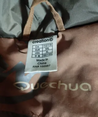 Abrigo montaña Quechua Plumas Talla XXL