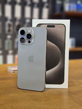 IPHONE 15 PRO MAX 256GB TITANIUM 100% BATERÍA