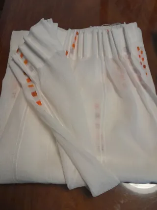 Cortinas hechas a mano cocina/salita