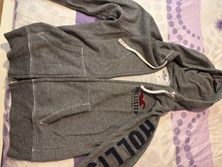Sudadera Hollister Gris Talla XS