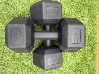 Par de Mancuernas de 7,5 kg - Entrenamiento fuerza