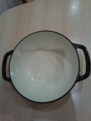 Cacerola Hierro Fundido Negra/Blanca