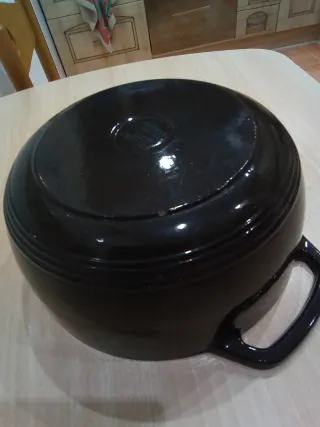 Cacerola Hierro Fundido Negra/Blanca