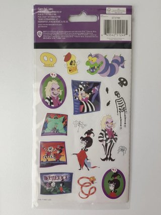 Pegatinas Beetlejuice dibujos animados de los 80