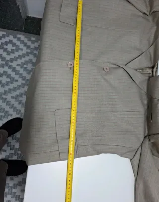 Chaqueta Gris Rayas Finas