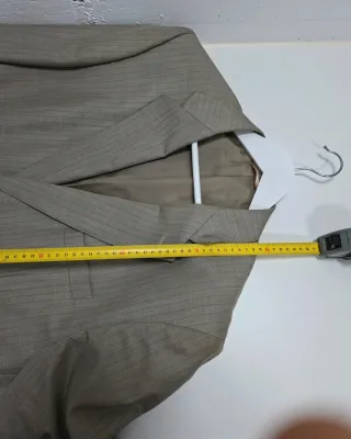 Chaqueta Gris Rayas Finas