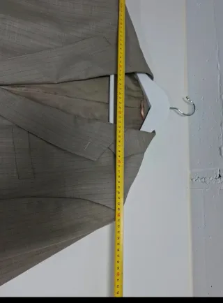 Chaqueta Gris Rayas Finas