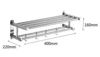 Toallero Pared Inox