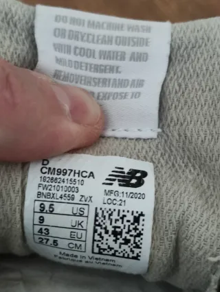 Zapatillas New Balance 997H Talla 43