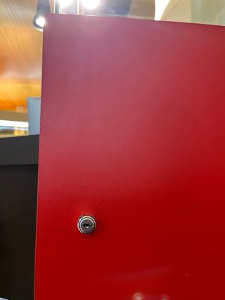 Vitrina roja Joyería Profesional Alta Calidad