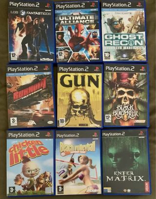 Lote 9 Juegos PlayStation 2 PS2