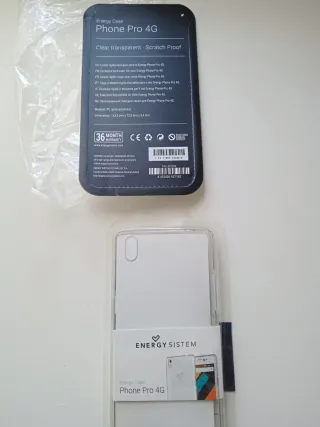 Funda móvil Transparente Energy Sistem. Nueva a es