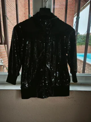 Cazadora fiesta lentejuelas DENIM & CO