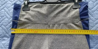 Pantalón corto deportivo mujer gris y azul