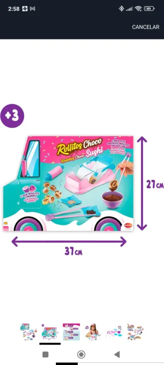 Juguete Rollitos Choco Sushi Precintado, Nuevo.