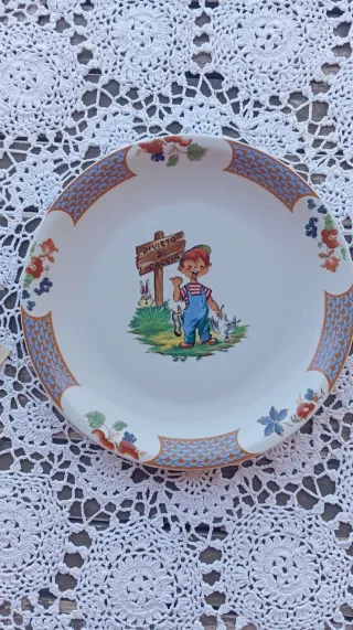 Set pappa bimbo porcellana e argento