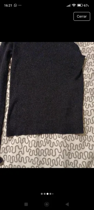 Jersey negro asimétrico