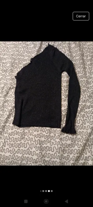 Jersey negro asimétrico