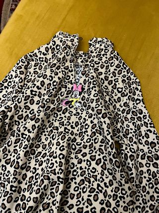 Camicetta bambina leopardata taglia 6-7 anni